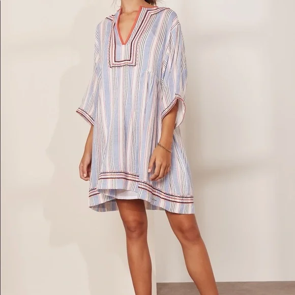 Tommy Hilfiger Brand New Kaftan Style Dress in S/ Premium Cotton - Picture 7 of 10